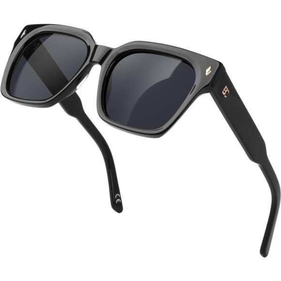 ? Polarized  Sunglasses for Women: UV Protection Womens and Mens Square Shades main image 5